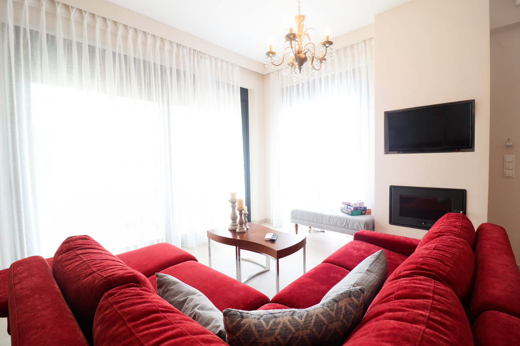 Villa Nikiti living room